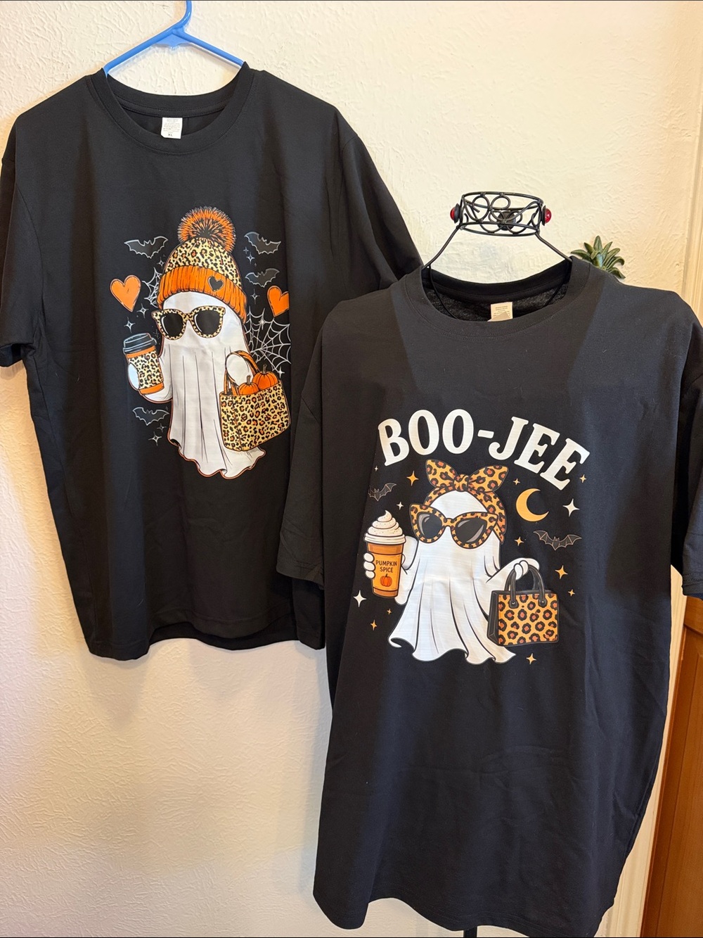 👻👻👻BOGOHO👻👻👻Black Leopard Ghost T-Shirts